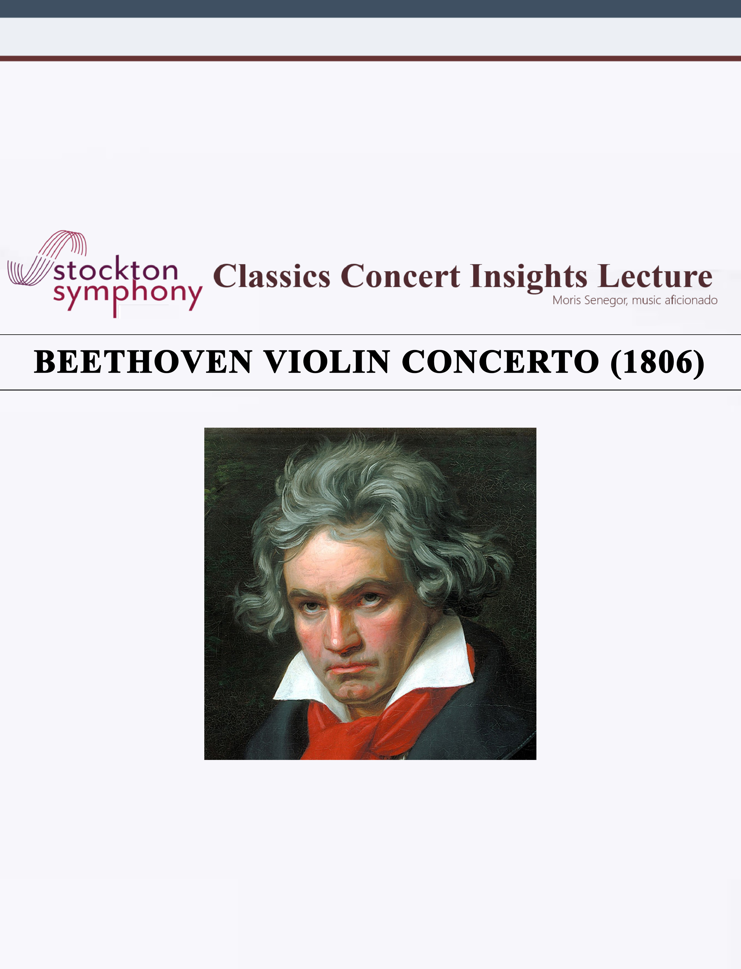 beethoven violin concerto essay