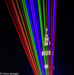Laser light show, San Francisco Ferry Building